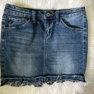 KanCan High Waisted Denim Skirt Size 3 Juniors